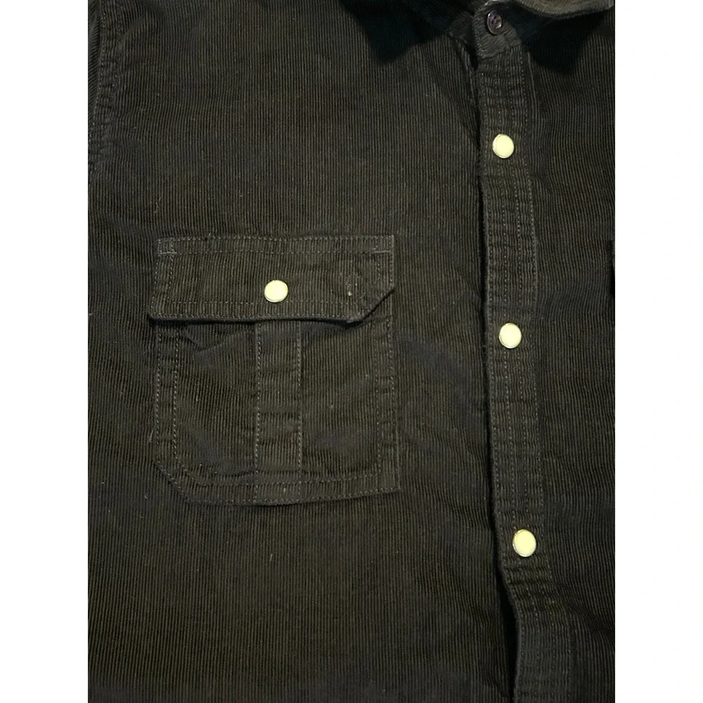 Young & Free Boys Navy Blue Long Sleeve Button Down Shirt Size 13-14Y NWT 1511